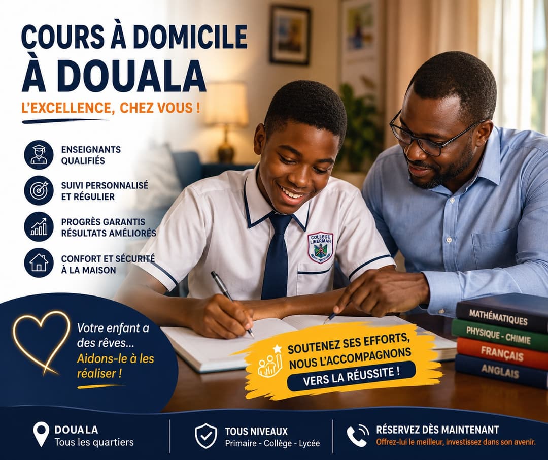 Cours à domicile à Douala